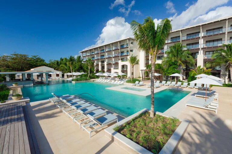 UNICO Pool with lounge chairs.