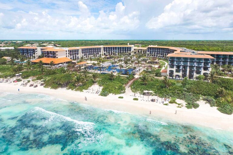 UNICO Beach area drone view.
