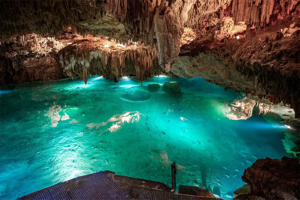 An underground cenote.