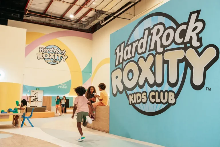 Kids playing a the Roxity Kids Club.